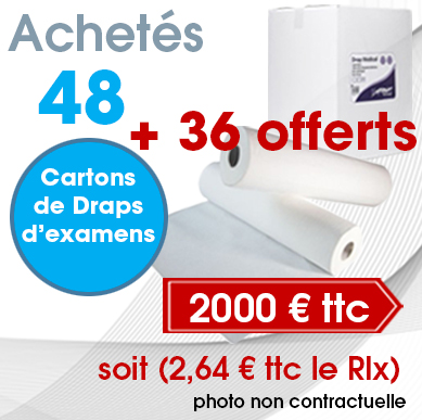 Offre spéciale 48 cartons drap d'examen. Drap Médical 2 plis collés. Promotion draps d'examen pas cher, Offre spéciale 48 cartons drap d'examen. Drap Médical 2 plis collés. Promotion draps d'examen pas cher,